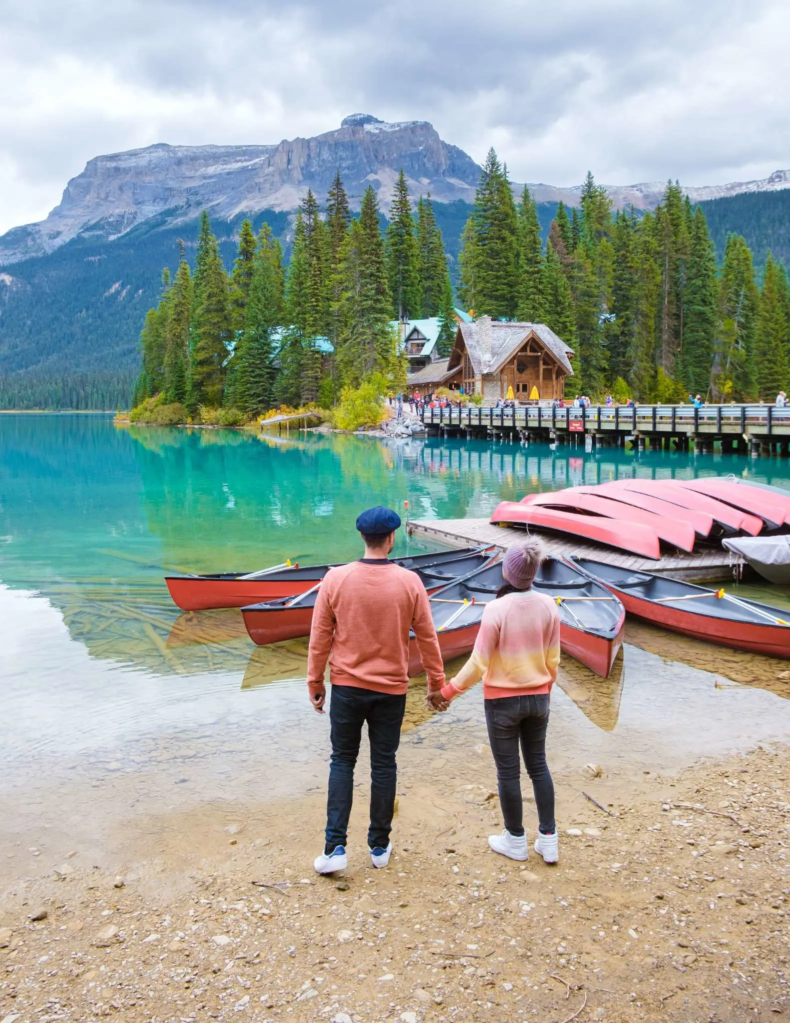 Emerald Lake Lodge i Yoho National Park i det vestlige Canada 