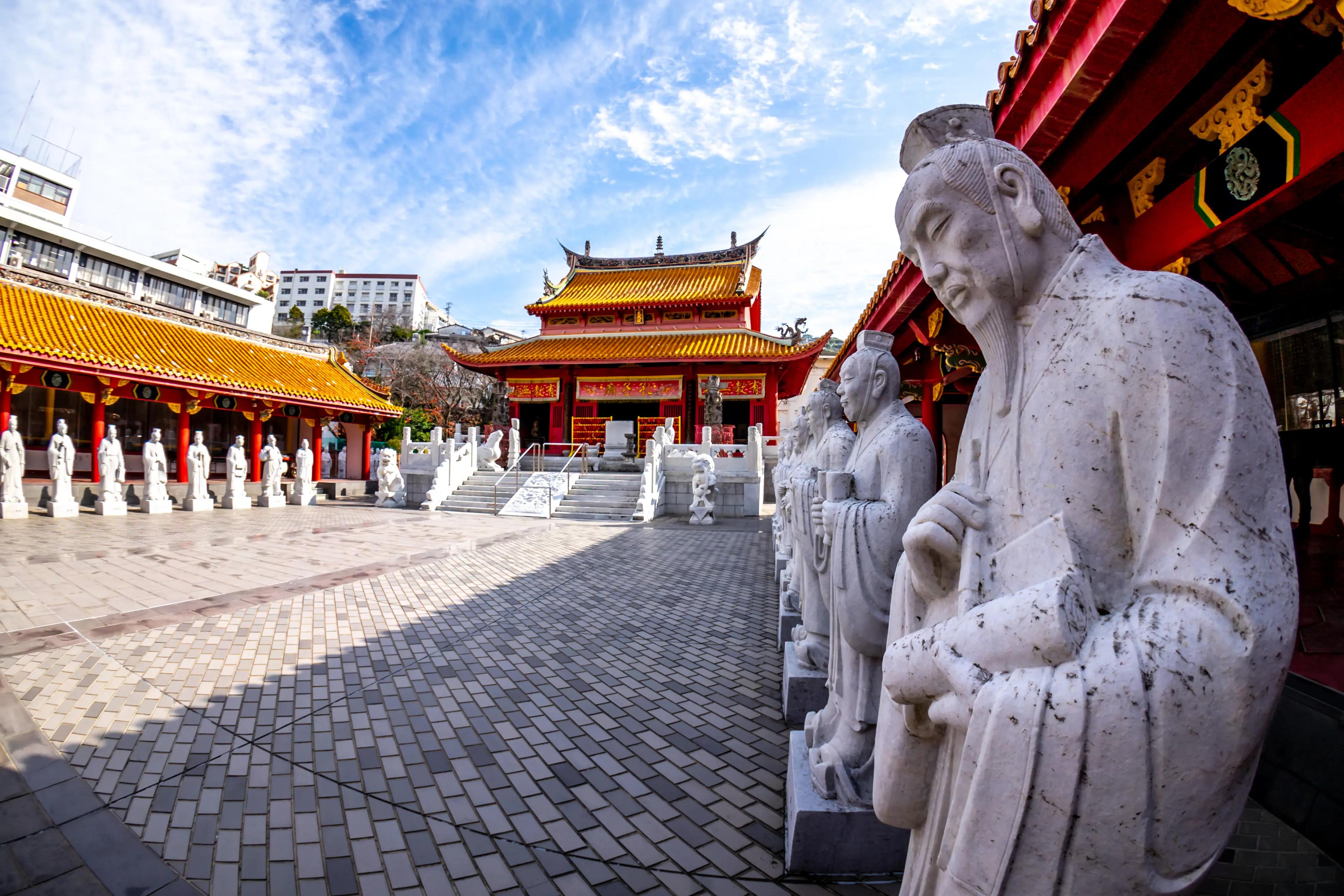 Nagasaki tempel i Japan