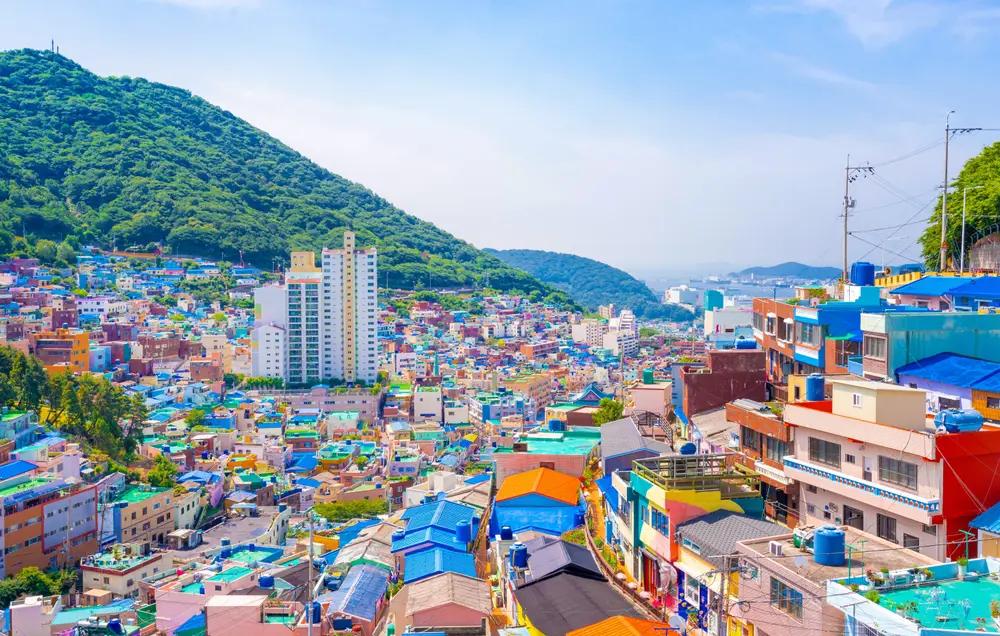Gamcheon Culture Village i Busan Sydkorea