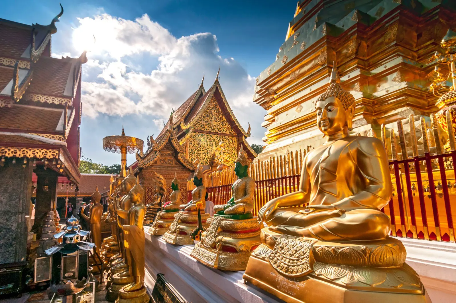 Wat Phrathat Doi Suthep templet i Chiang Mai, Thailand