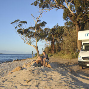 Maui Beach med autocamper