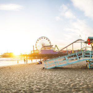 Santa Monica Pier i Los Angeles, USA