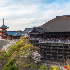 Kyoto. Kiyomizu-dera tempel.